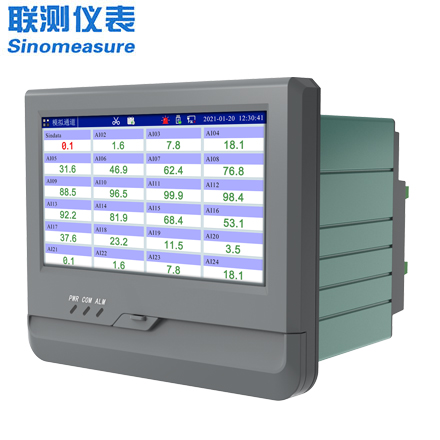 聯(lián)測(cè)儀表SIN-R8000A觸摸屏7英寸無紙記錄儀0.5S高速采集1-24路可選